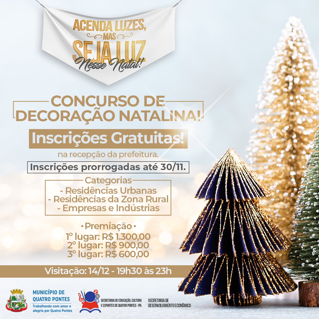 Inscrições para o concurso de Decoração Natalina “Casa Noel