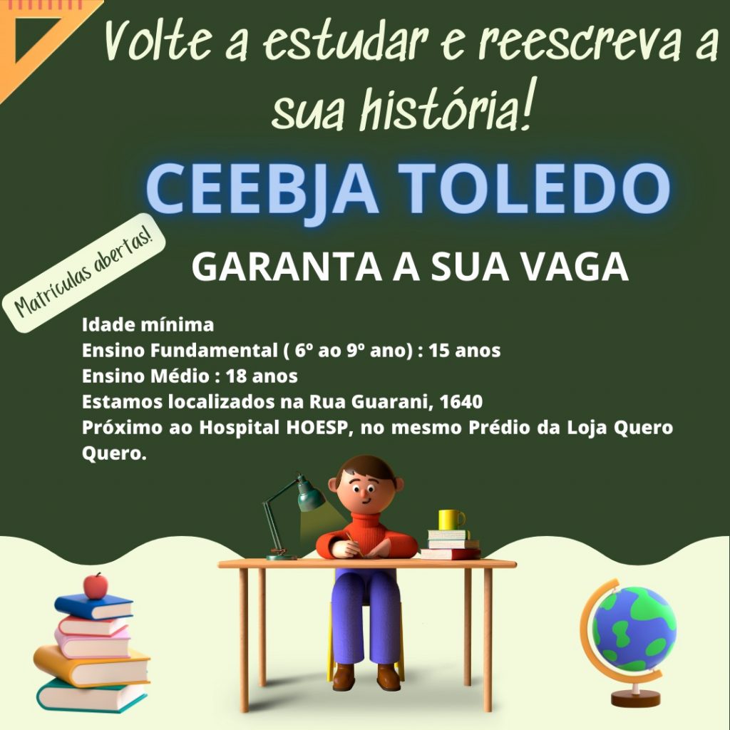 Ceebja de Cascavel tem Educação para Jovens e Adultos a distância