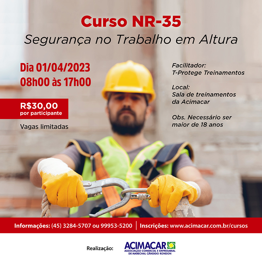 Acimacar Promove Treinamento Sobre Segurança No Trabalho Em Altura Jornal Do Oeste 3736