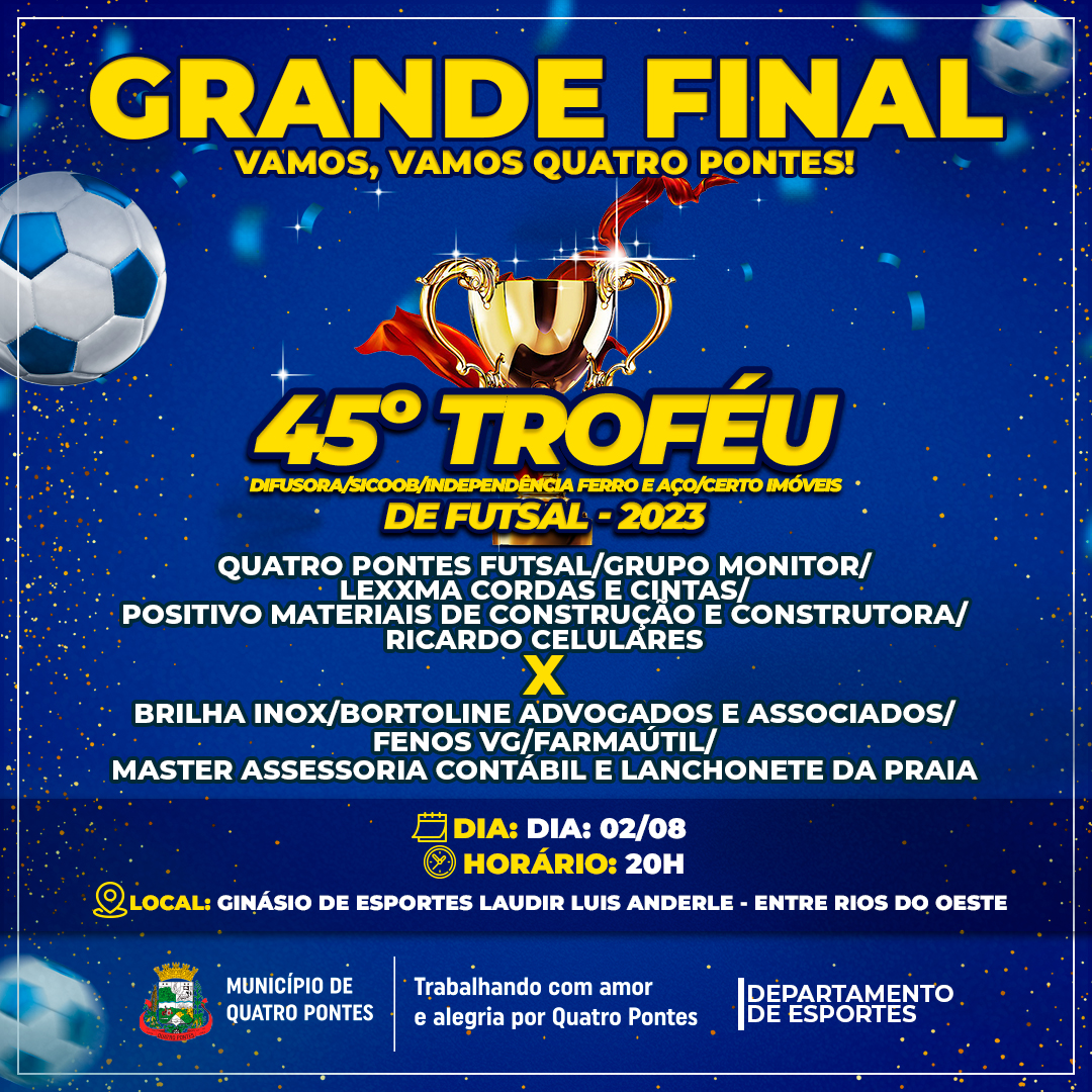 Quatro Pontes busca vitória ou empate hoje para garantir vaga na final do  45º Troféu Difusora