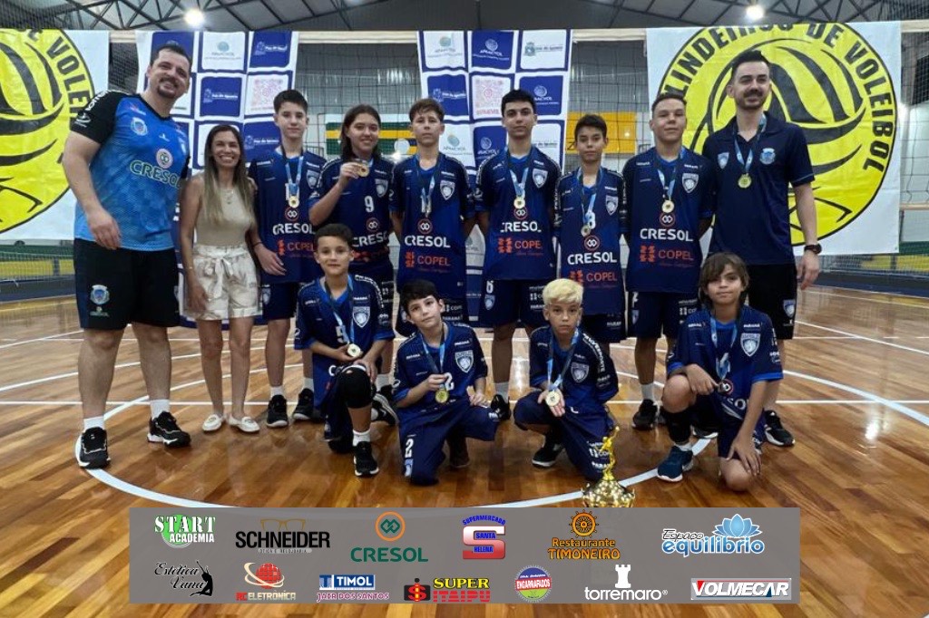 Santa Helena fica vice-campeã de competição de voleibol em Formosa do Oeste