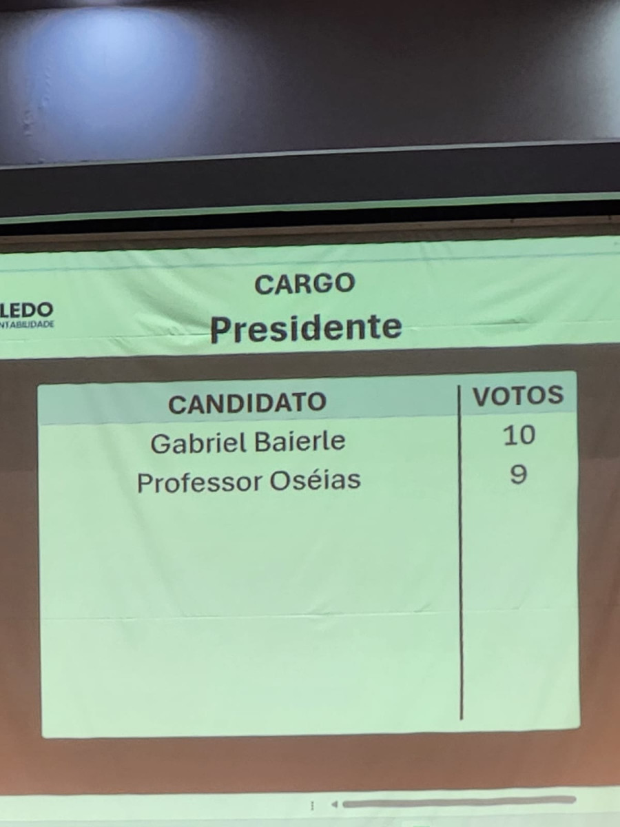 Gabriel Baierle é o novo presidente da Câmara dos Vereadores em Toledo  