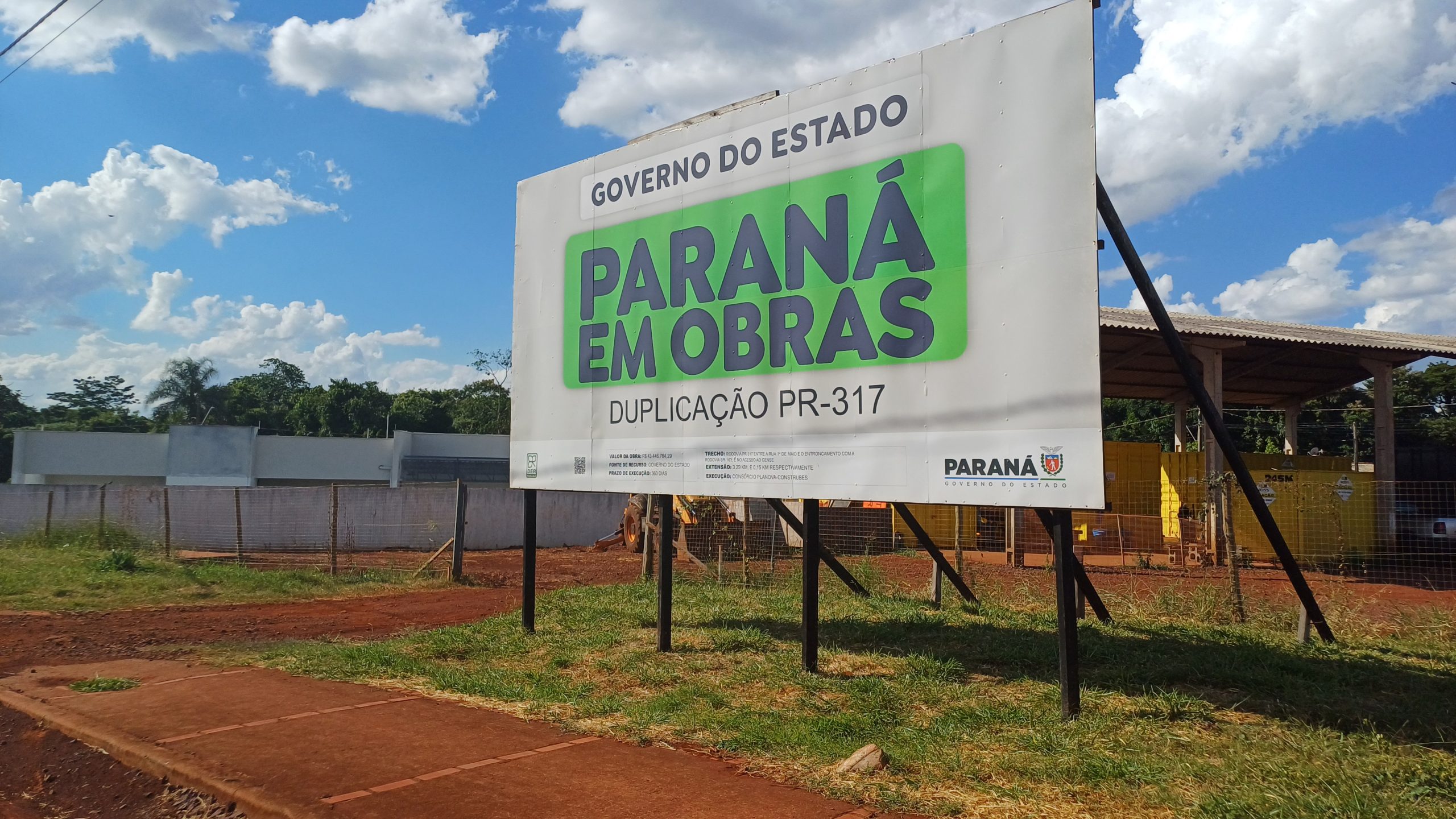 Duplicação da Avenida Egydio Munaretto encontra-se paralisada.