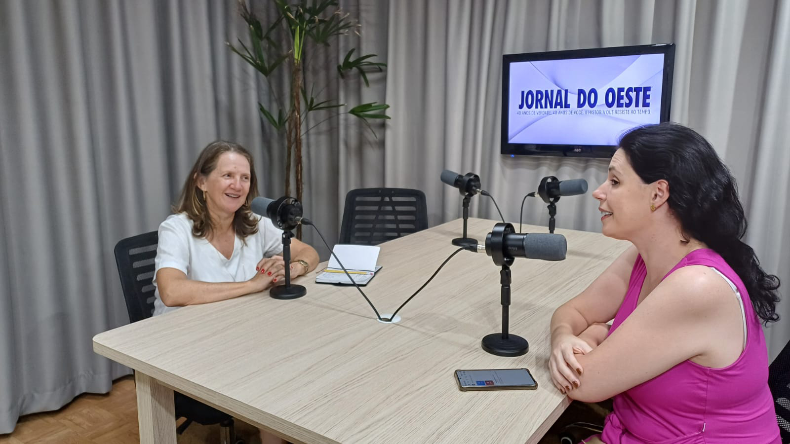 A secretária de Educação visitou o JO e concedeu entrevista editora Bruna Manfroi. Crédito: Franciele Mota