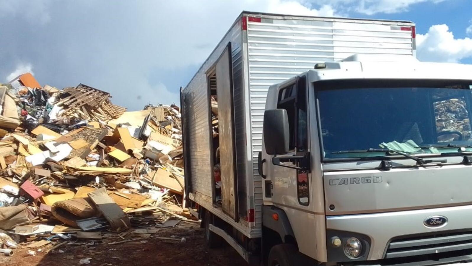 A Secretaria Municipal do Meio Ambiente realizou um grande número de coleta de volumosos nos dois primeiros meses do ano Crédito: Prefeitura de Toledo