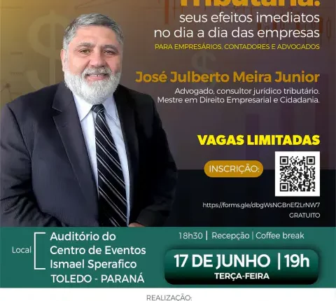 Acit promove palestra gratuita sobre Reforma Tributária