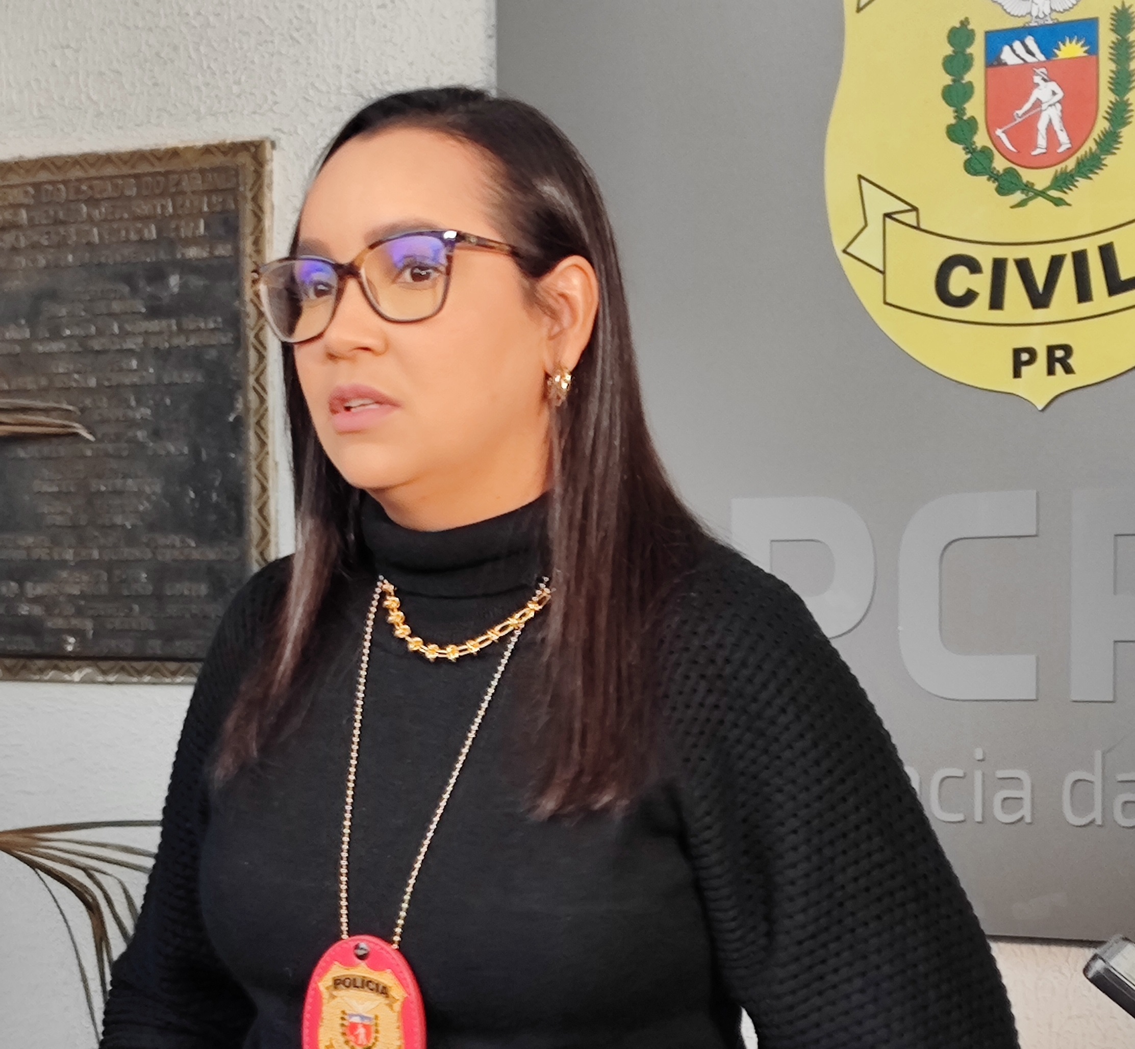 A delegada Ana Cristina de Oliveira trouxe mais informações sobre o caso Crédito: Janaí Vieira