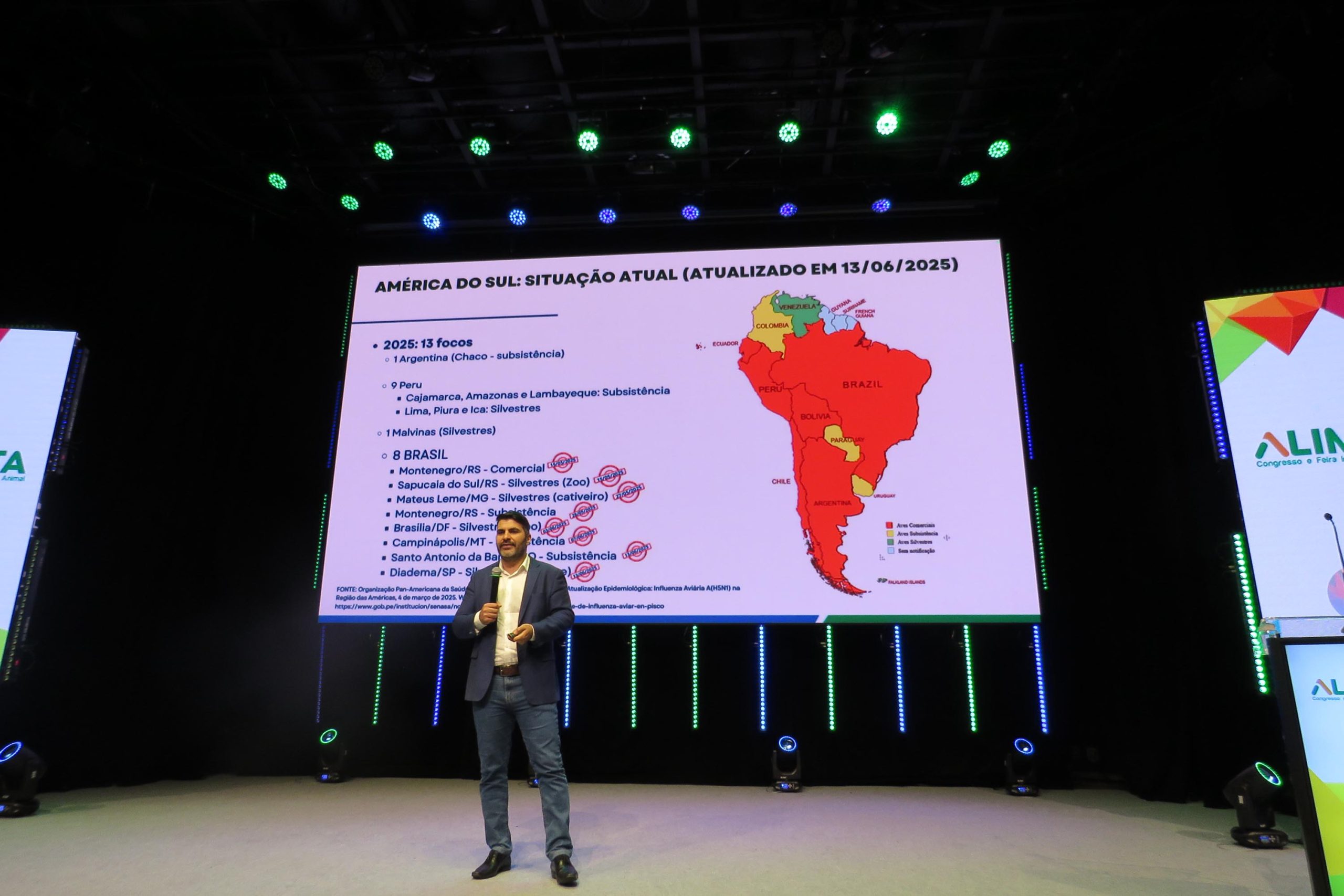 No encontro, foram apresentadas as medidas de prevenção à gripe aviária Crédito: Germano Busato/Adepar/AEN