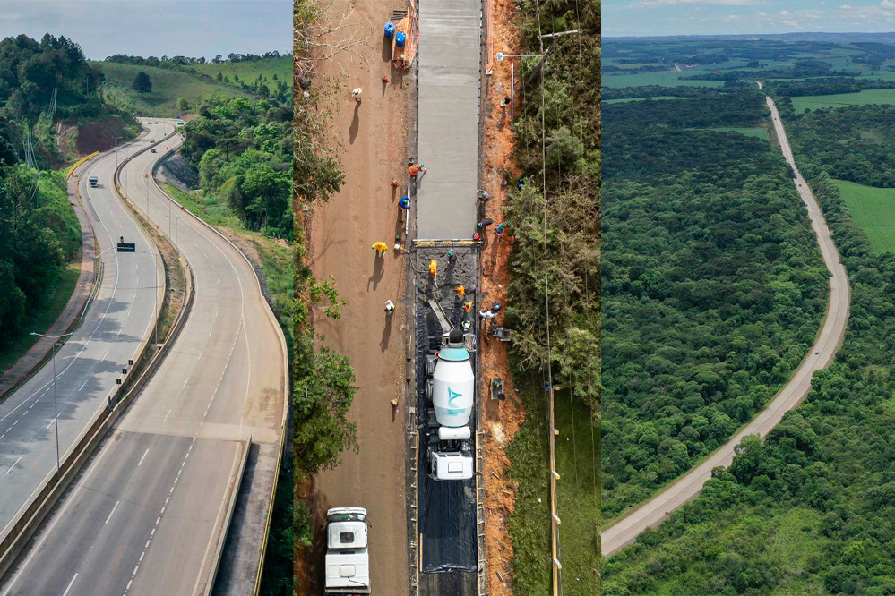 Com 500 quilômetros, Paraná tem maior programa de rodovias de concreto do Brasil Crédito: DER-PR