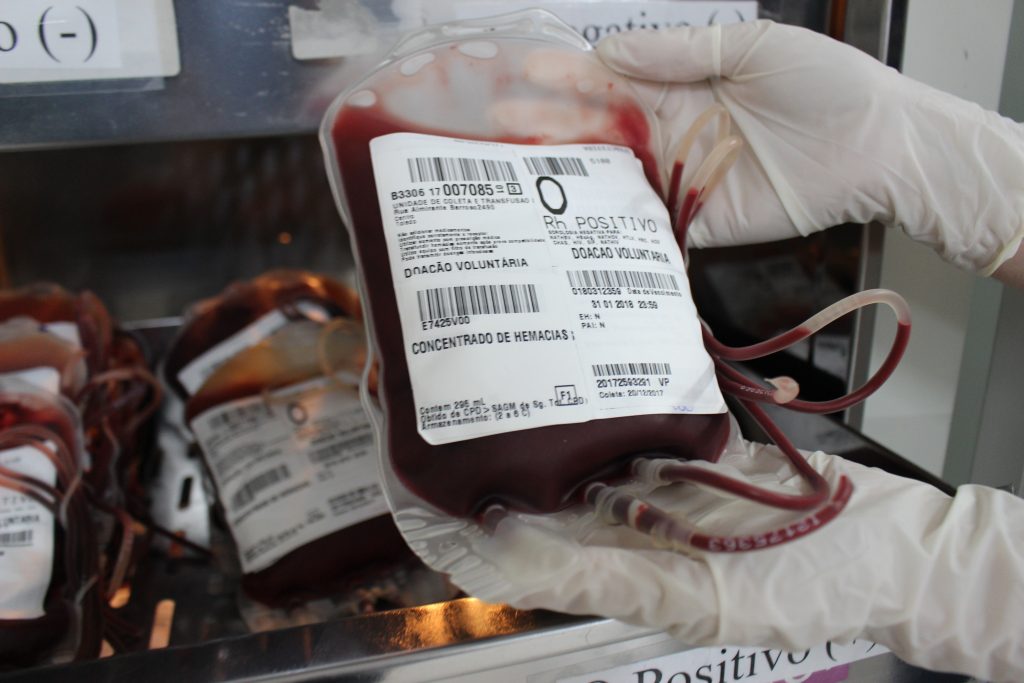 Sangue que é doado pode salvar até 4 vidas