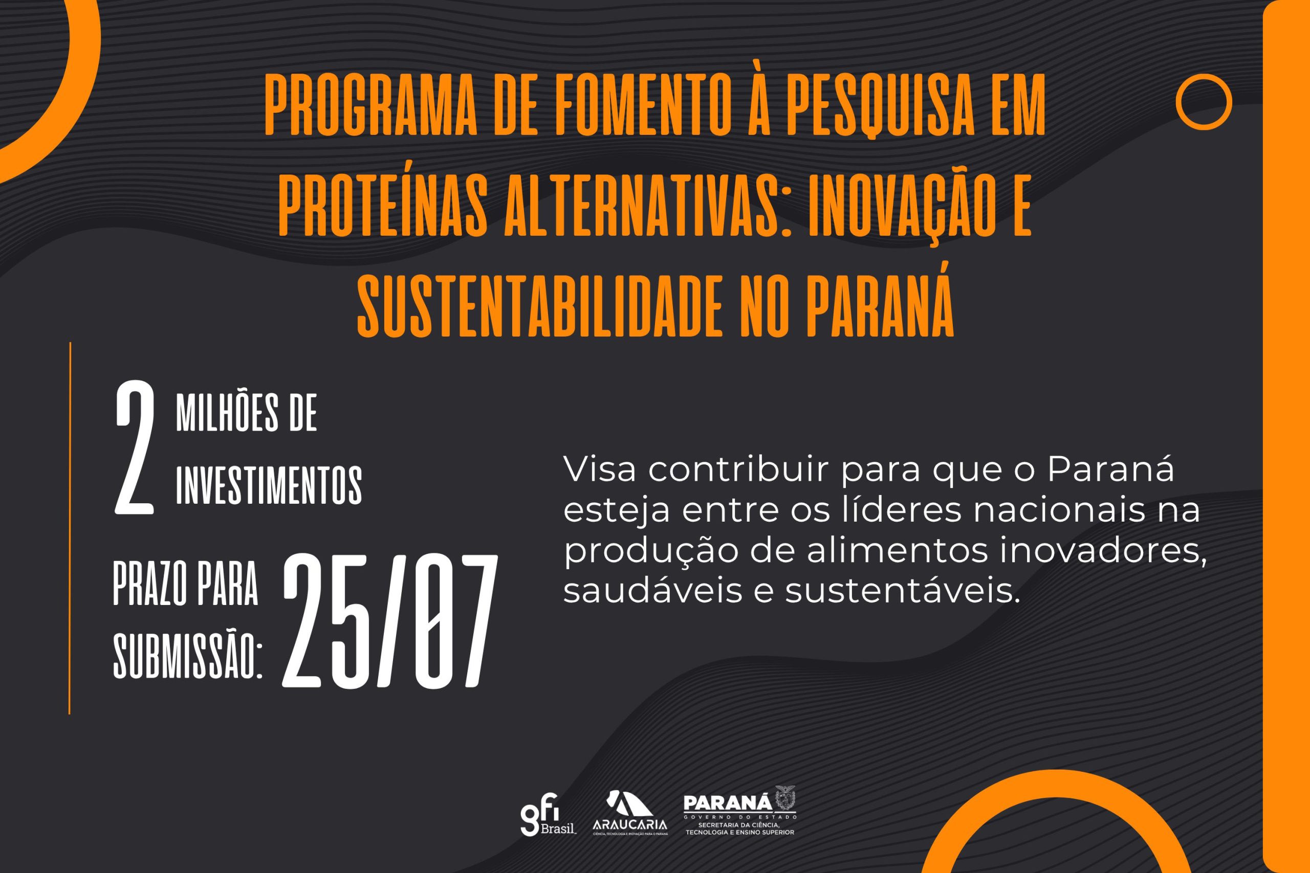 Programa de fomento à pesquisa em proteínas alternativas: inovação e sustentabilidade no Paraná