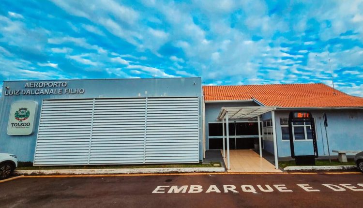 Obra será executada pela Emdur e é exigida para que o aeroporto possa operar com aviação comercial regular Crédito: Prefeitura de Toledo