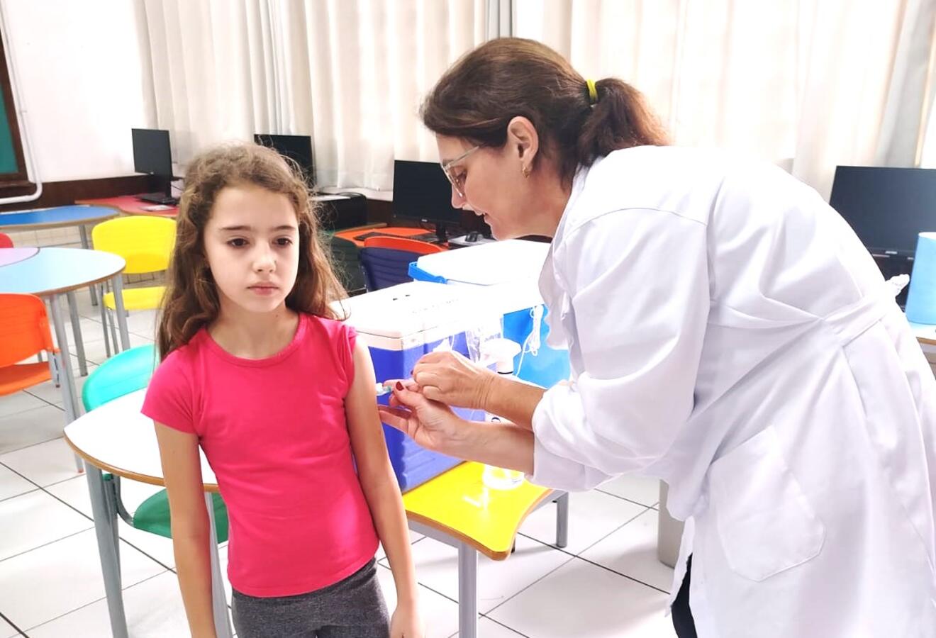 Campanha de Vacinação em escolas de Toledo alcança 2 mil doses aplicadas