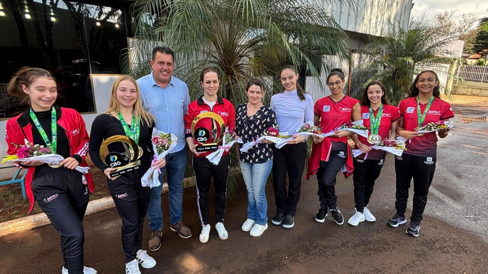 Competição no Rio de Janeiro reuniu as melhores ginastas do país na disputa do Campeonato Brasileiro e a Agito foi destaque também no individual Crédito: Prefeitura de Toledo