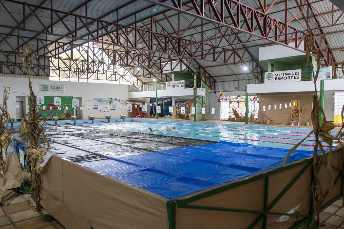 As piscinas Claus Fuchs e Aldo Bello estarão com recesso das atividades aquáticas durante os dias 7 a 25 de julho Crédito: Fabio Ulsenheimer