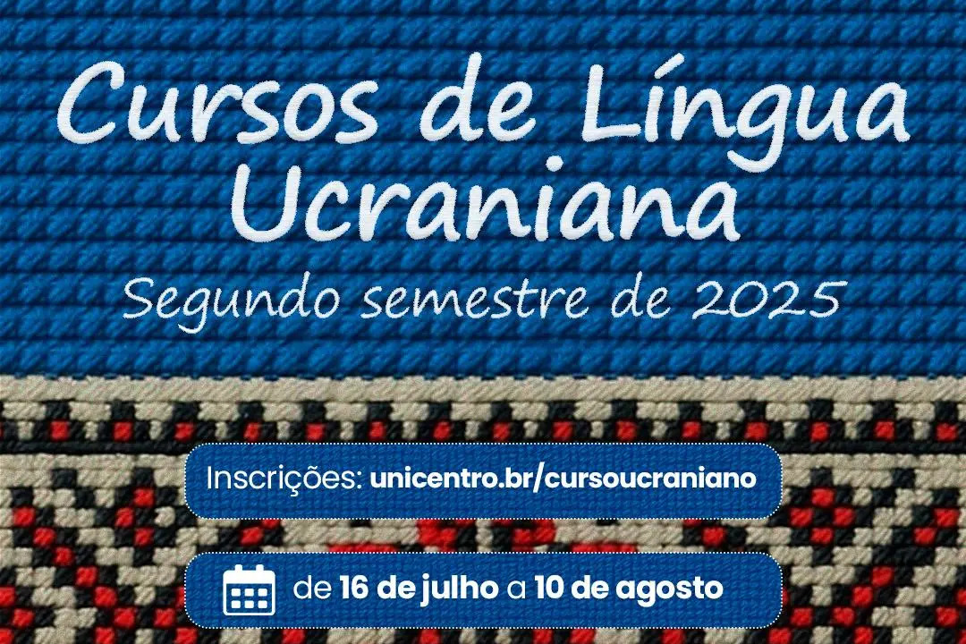 Abertos à comunidade: Unicentro abre inscrições de cursos de Língua Ucraniana Crédito: Unicentro