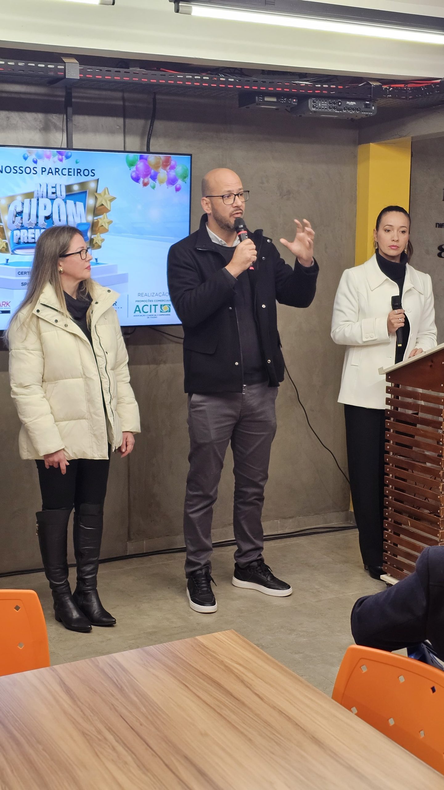 O presidente da Acit, Cristiano Dall’Oglio Rocha, reforçou a importância da Campanha para fomentar o comércio local Crédito: Marcelo Rocha