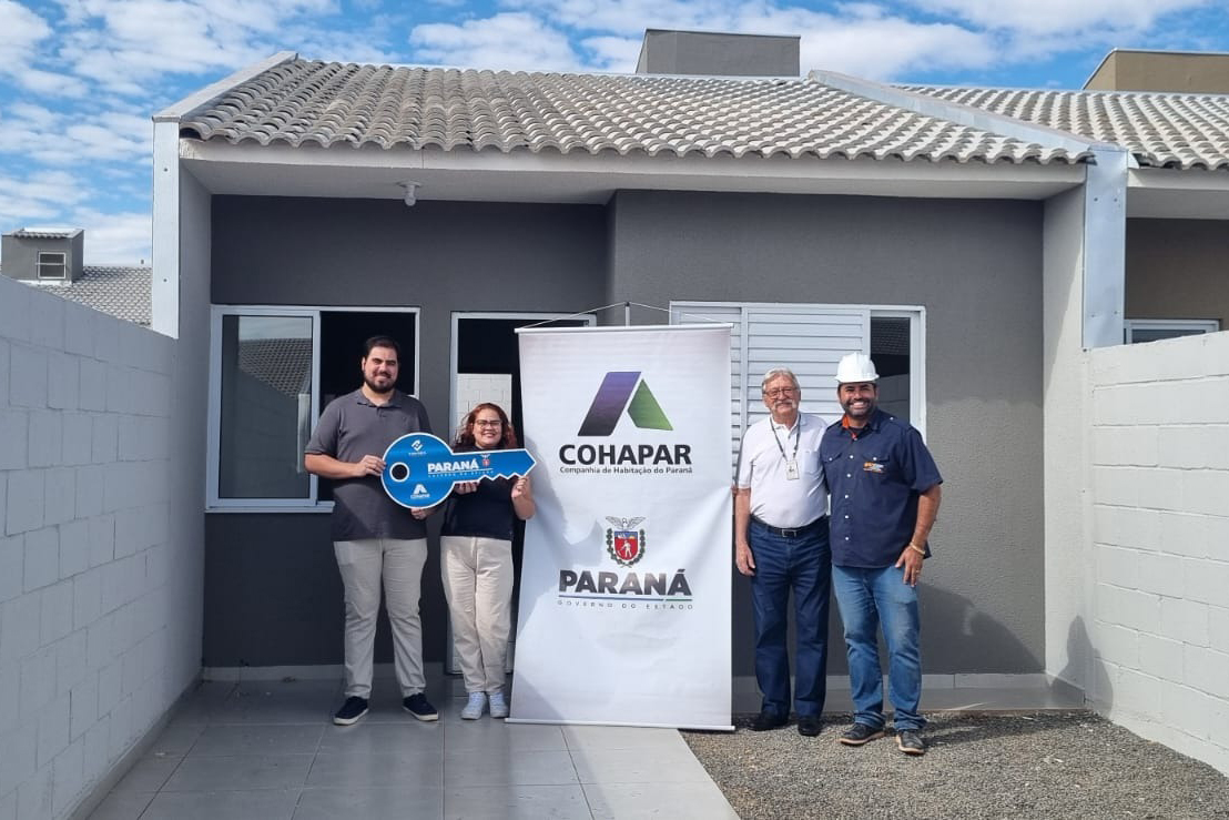 Famílias de Sarandi conquistam a casa própria com ajuda do Estado para o valor de entrada Crédito: Escritório Regional da Cohapar de Maringá