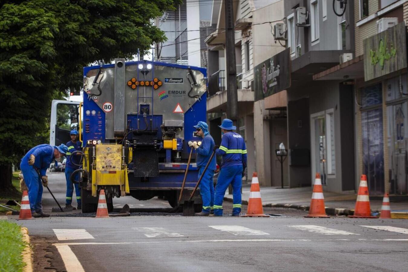 Novas obras de pavimentação serão feitas com aporte de recursos do Governo do Paraná para atender todos os bairros da cidade Crédito: Prefeitura de Toledo