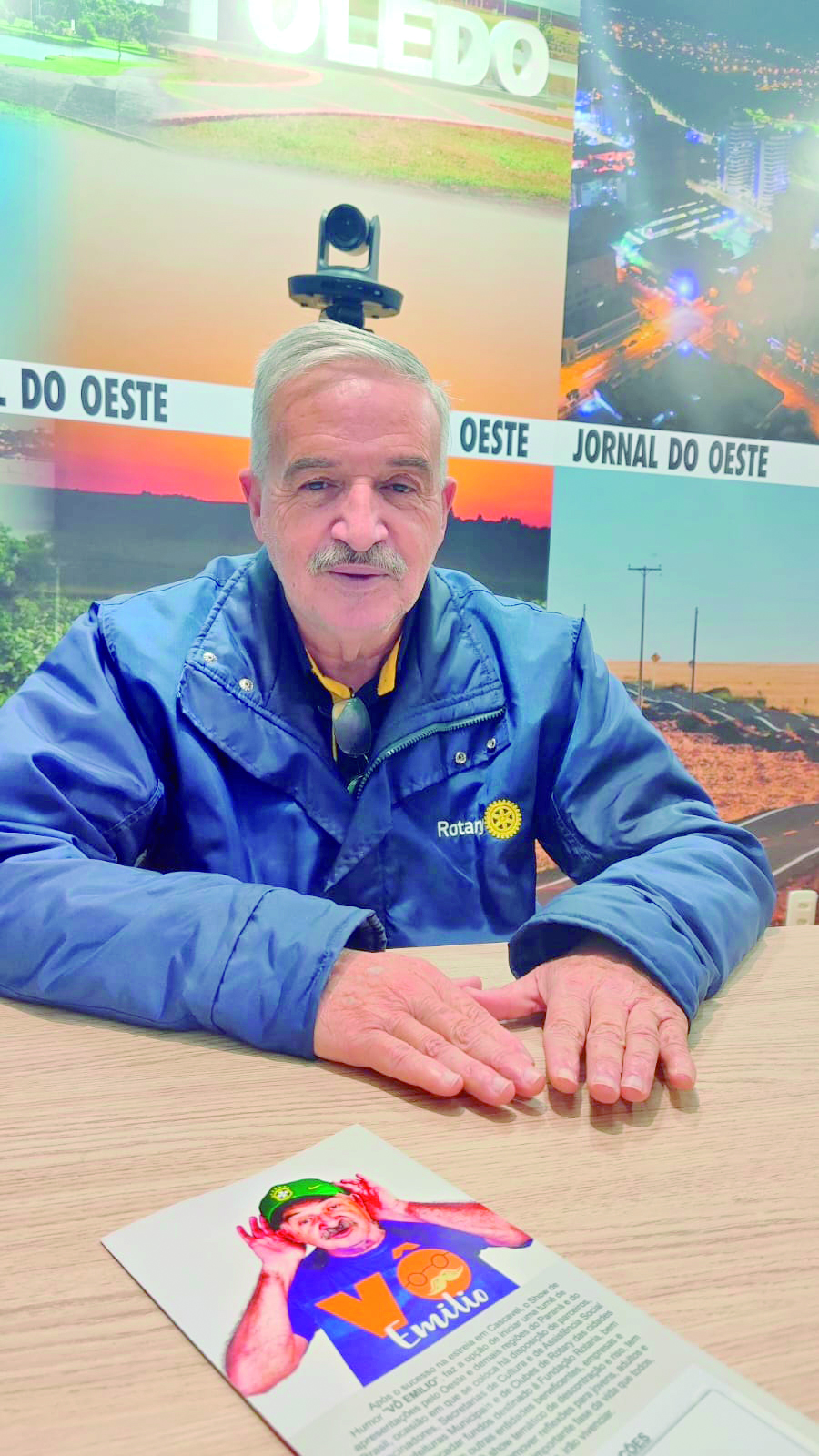 O humorista Emilio Fernando Martin Crédito: Janaí Vieira