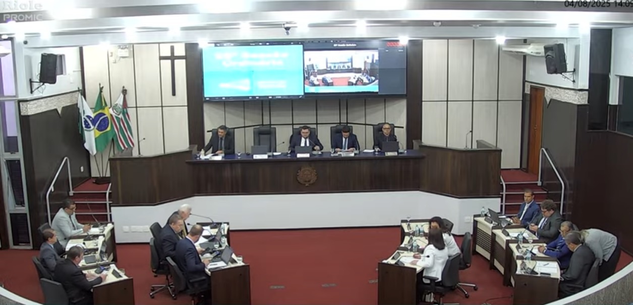 O veto foi discutido, votado em turno único e aprovado por maioria Crédito: Reprodução/Youtube