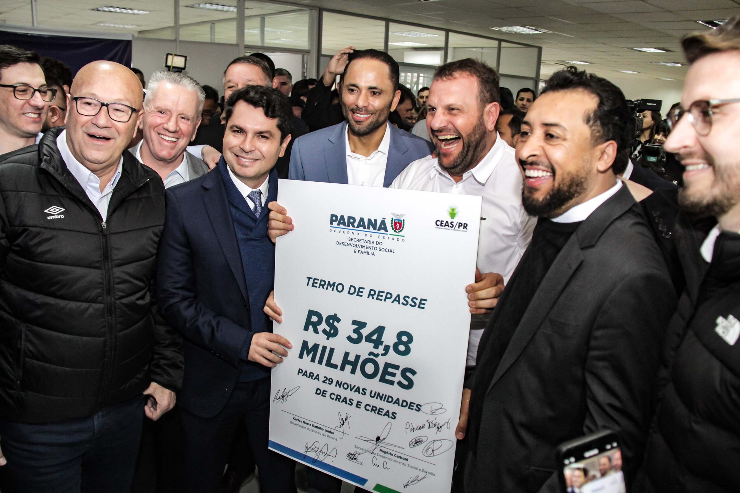 Governo do Paraná anuncia mais R$ 34,8 milhões para construção de novos CRAS e CREAS em 29 municípios Crédito: SECOM