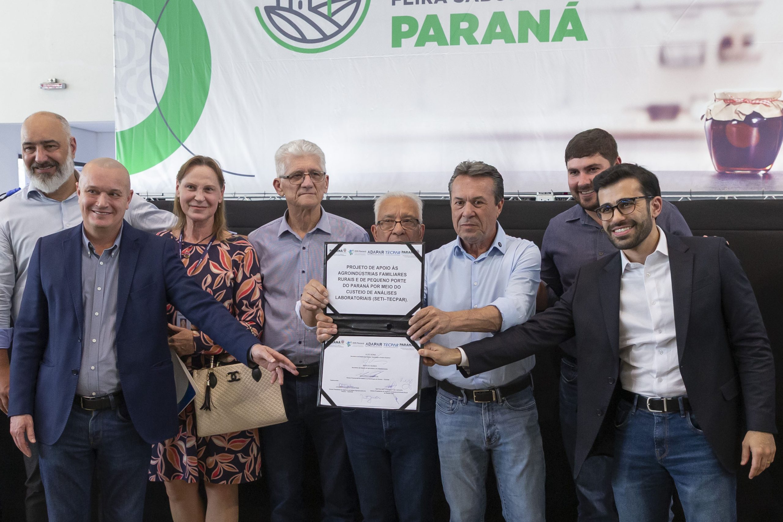 Diretor presidente Eduardo Marafon participa de assinatura de convênio do Estado com agricultores familiares para analise de alimentos Crédito: Hedeson Alves/Tecpar