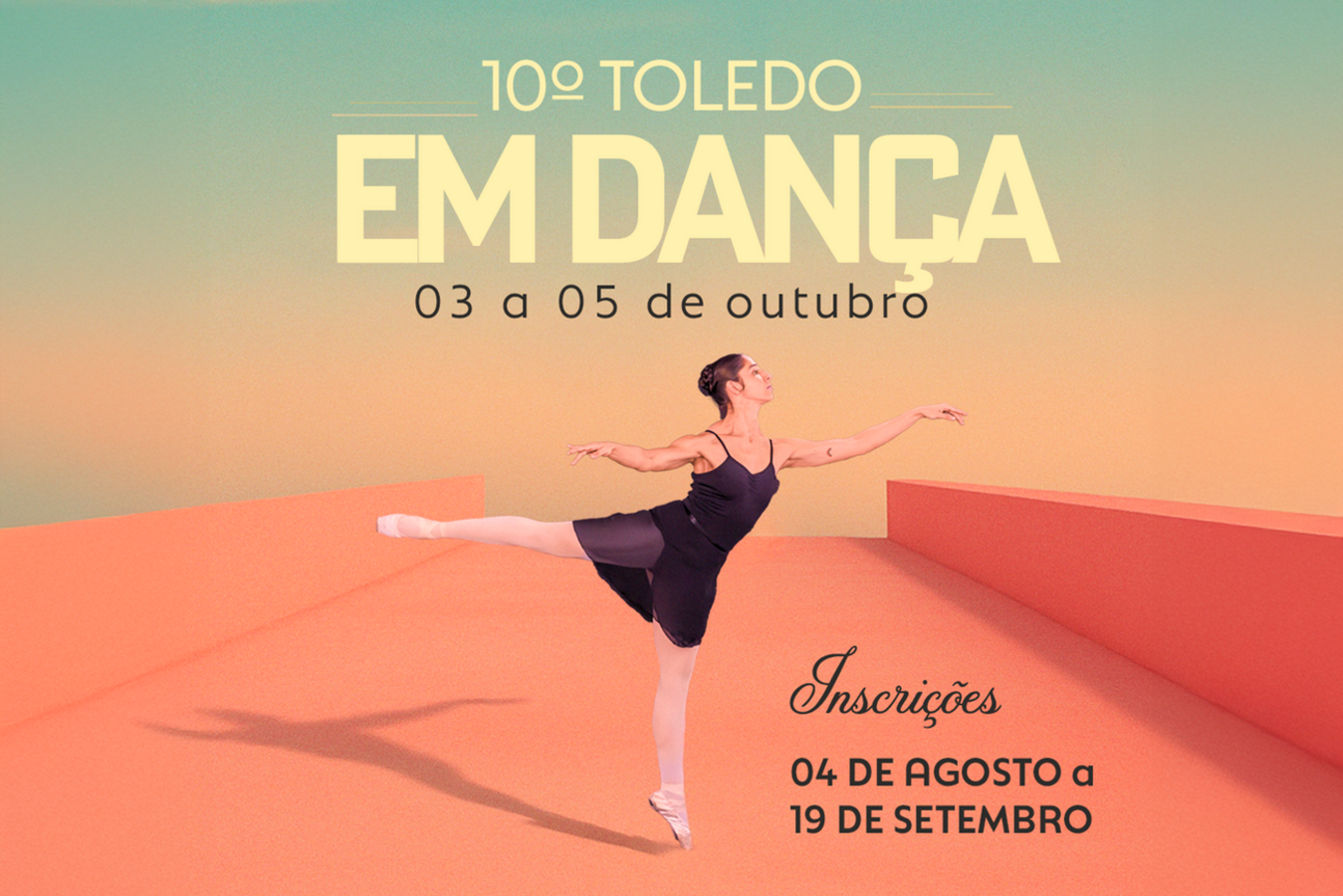 Interessados têm até 19/9 para confirmar participação no evento, que ocorrerá no Teatro Municipal entre 3 e 5/10; mostras, oficinas e batalhas de hip hop estão no cronograma Crédito: Prefeitura de Toledo