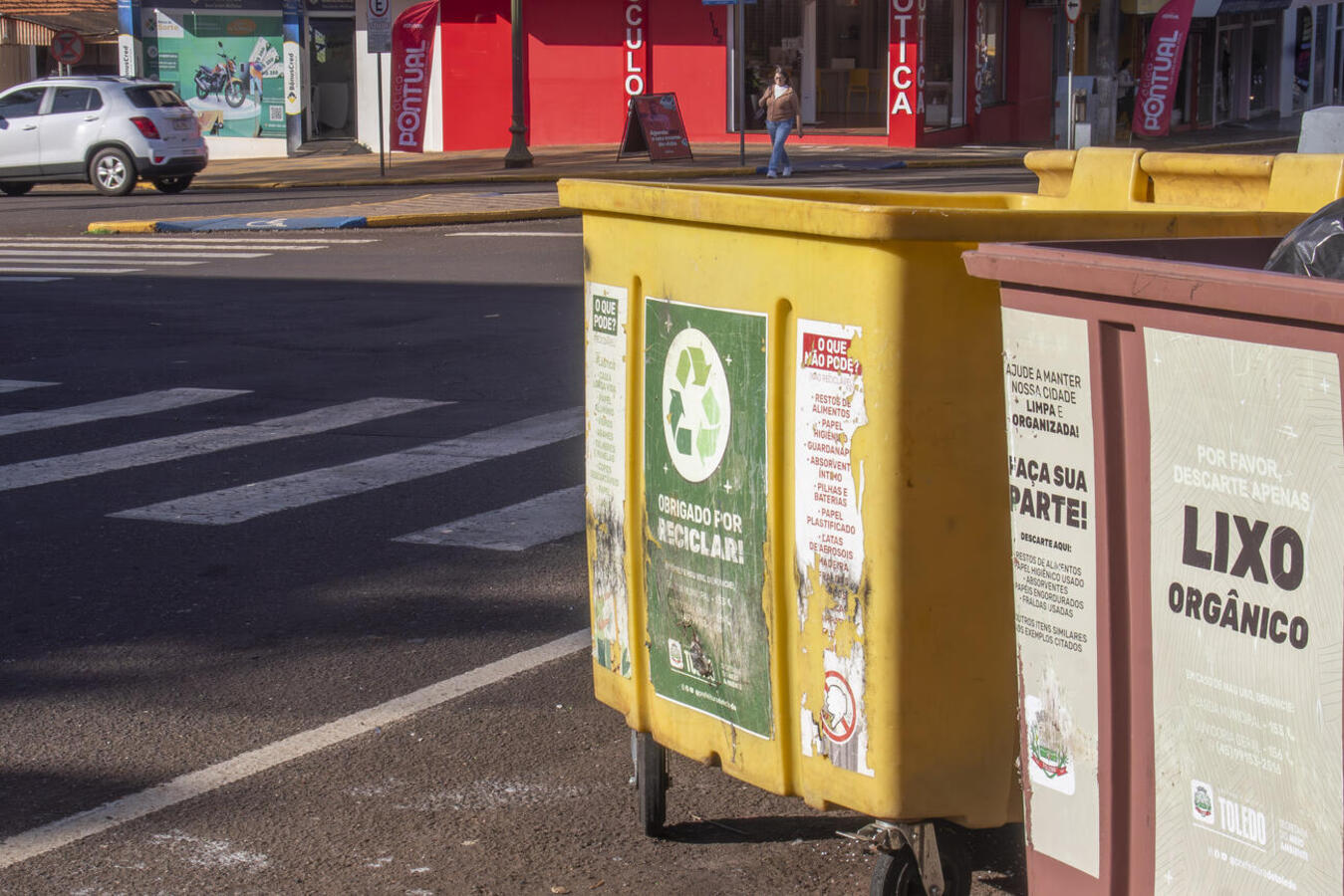 Contaminação de recicláveis tem inviabilizado o trabalho dos catadores e provocado desperdício de materiais reaproveitáveis Crédito: Fabio Ulsenheimer/Prefeitura de Toledo