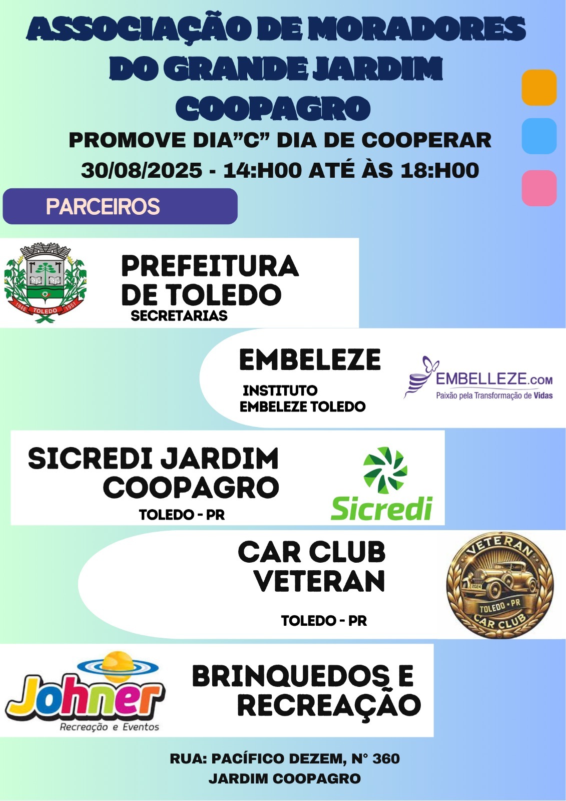 O evento reúne várias secretarias do município e atende ao público de todas as idades Créditos: Divulgação