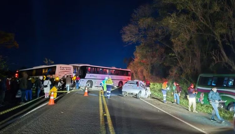 Acidente aconteceu em Céu Azul Créditos: Polícia Rodoviária Federal