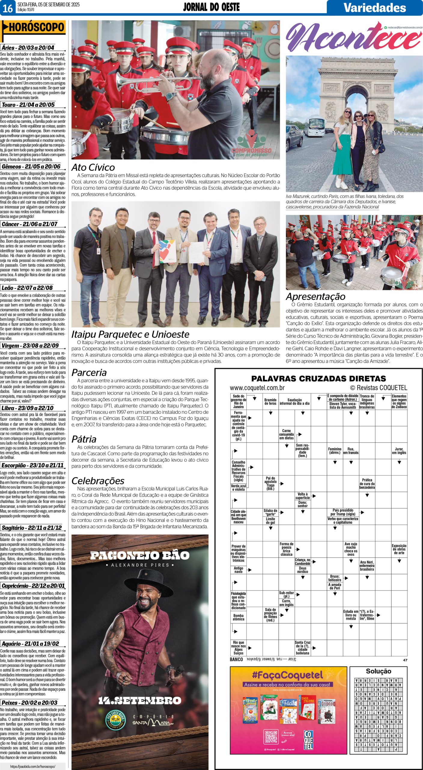 Acontece 05.09.2025
