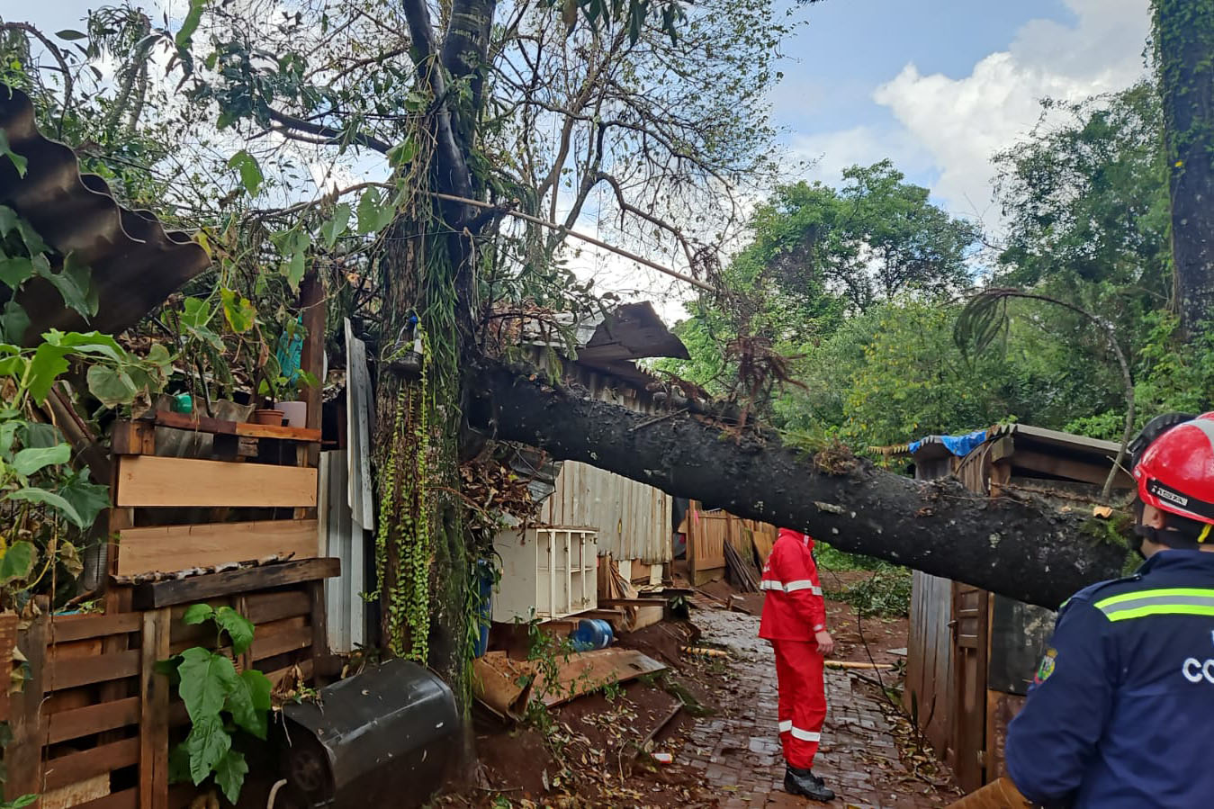 Corpo de Bombeiros do Paraná alerta sobre cuidados diante de fortes chuvas e ventos Crédito: CBMPR