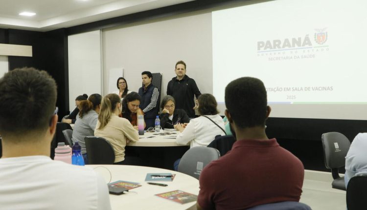 Evento está sendo realizado na FAG/câmpus Toledo e visa atualizar conhecimentos sobre fluxos de atendimento nas unidades de saúde Crédito: Carlos Rodrigues/Prefeitura de Toledo