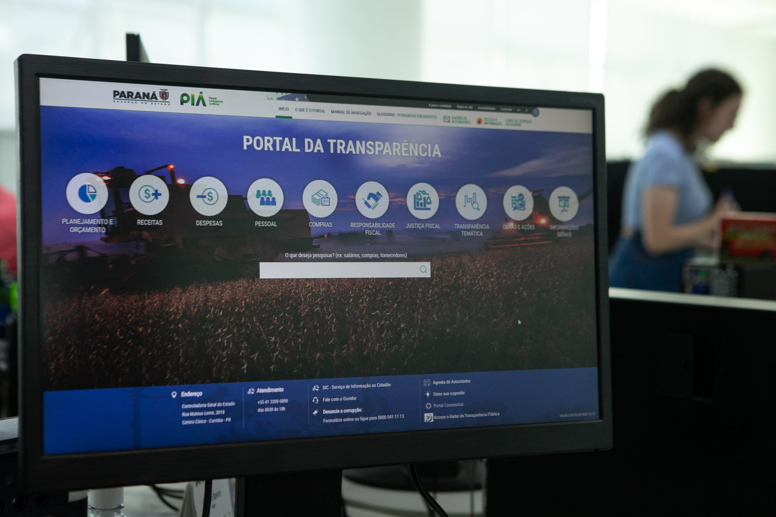 Paraná lidera ranking nacional de transparência administrativa Crédito: Roberto Dziura Jr/AEN