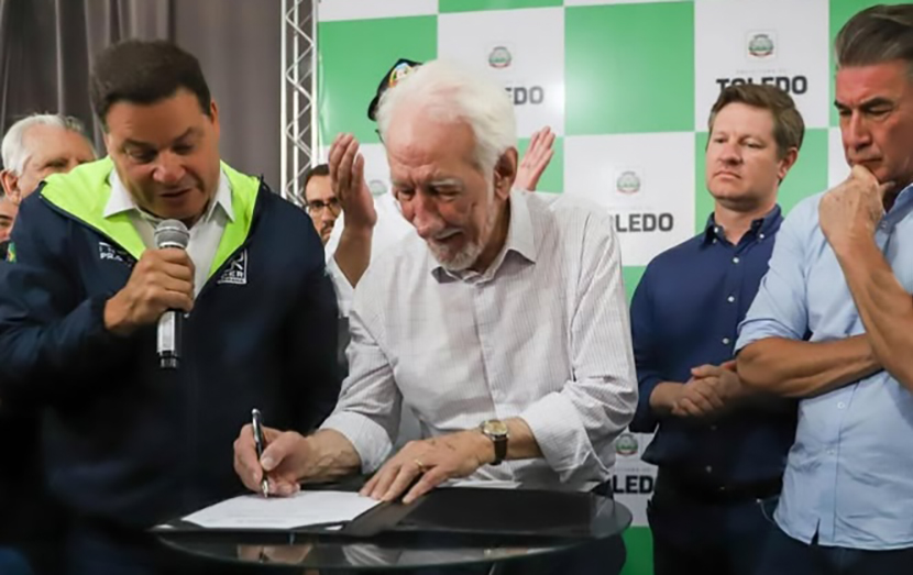 O anúncio ocorreu na 20ª Festa Nacional do Porco no Rolete Crédito: Reprodução/Instagram