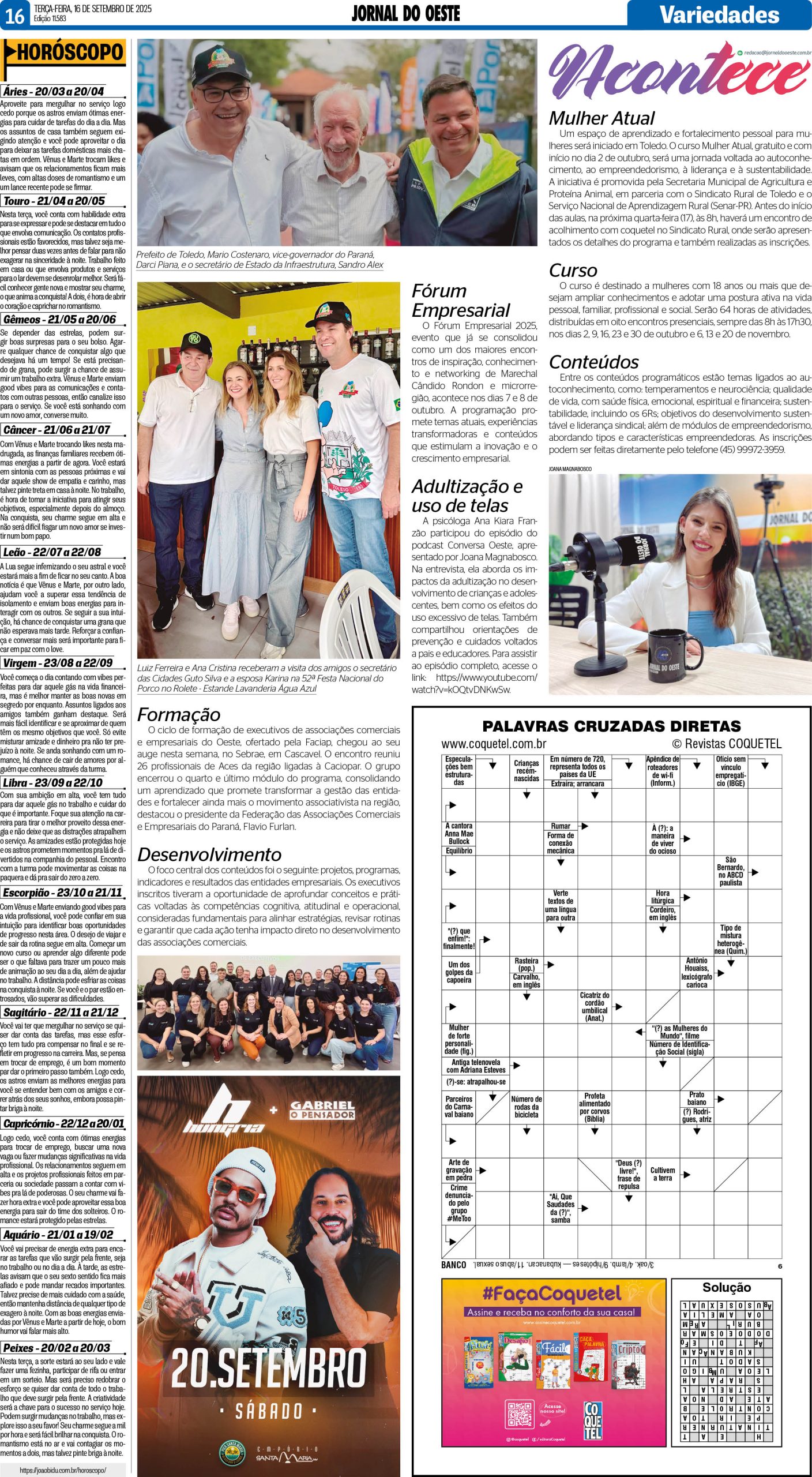 Acontece 16.09.2025