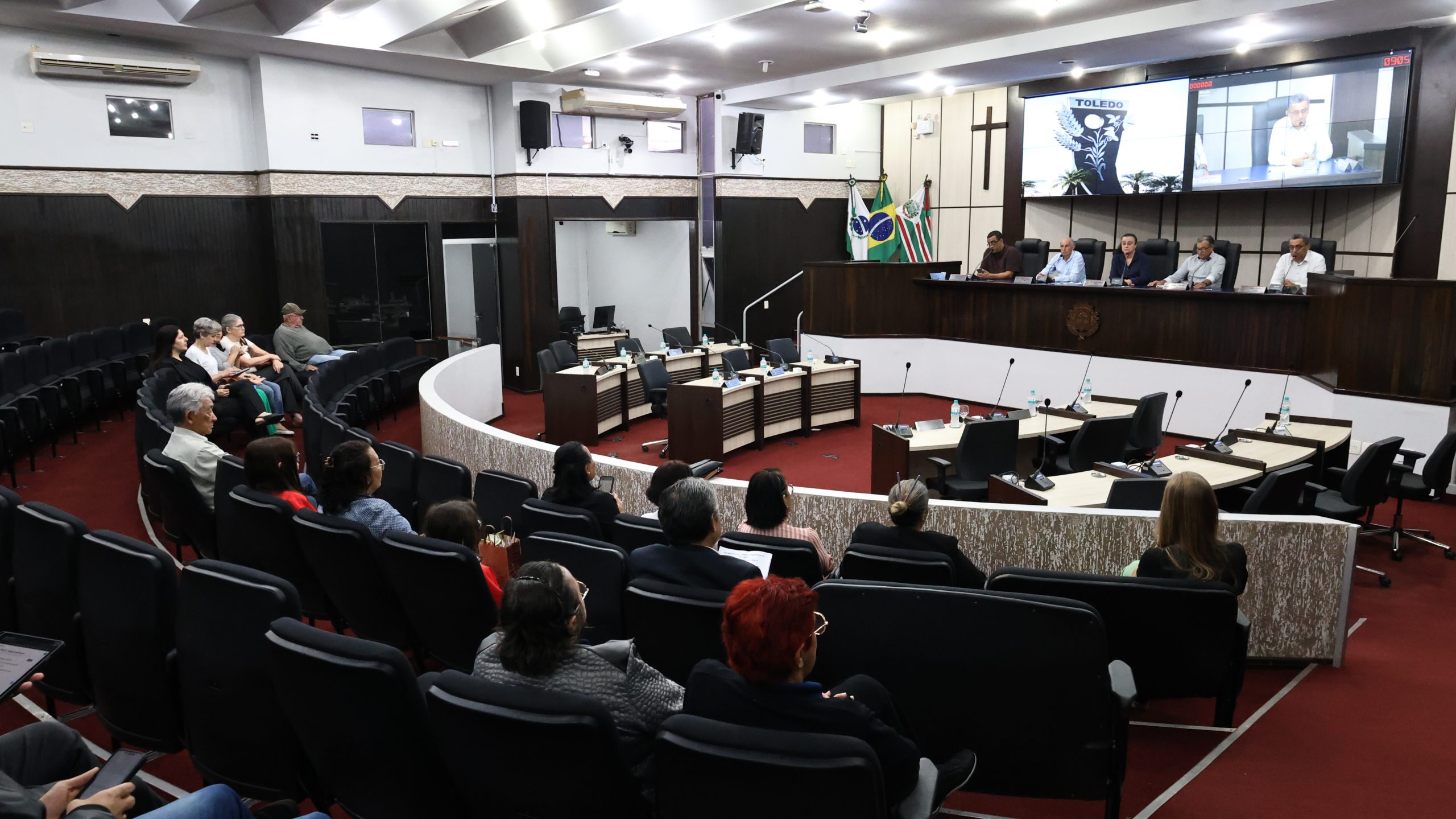 Os representantes das entidades promotoras trouxeram mais detalhes sobre os eventos Crédito: Michelly Domiciano/Câmara dos Vereadores de Toledo