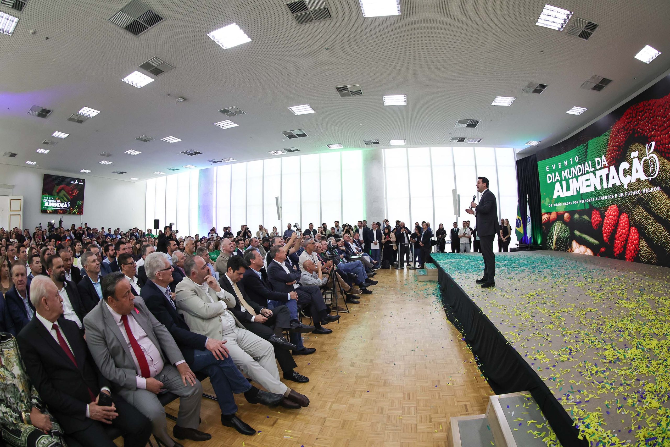 O governador Carlos Massa Ratinho Junior destacou os investimentos realizados na área, que ultrapassam R$ 1 bilhão por ano entre recursos estaduais e federais Crédito: Jonathan Campos/AEN