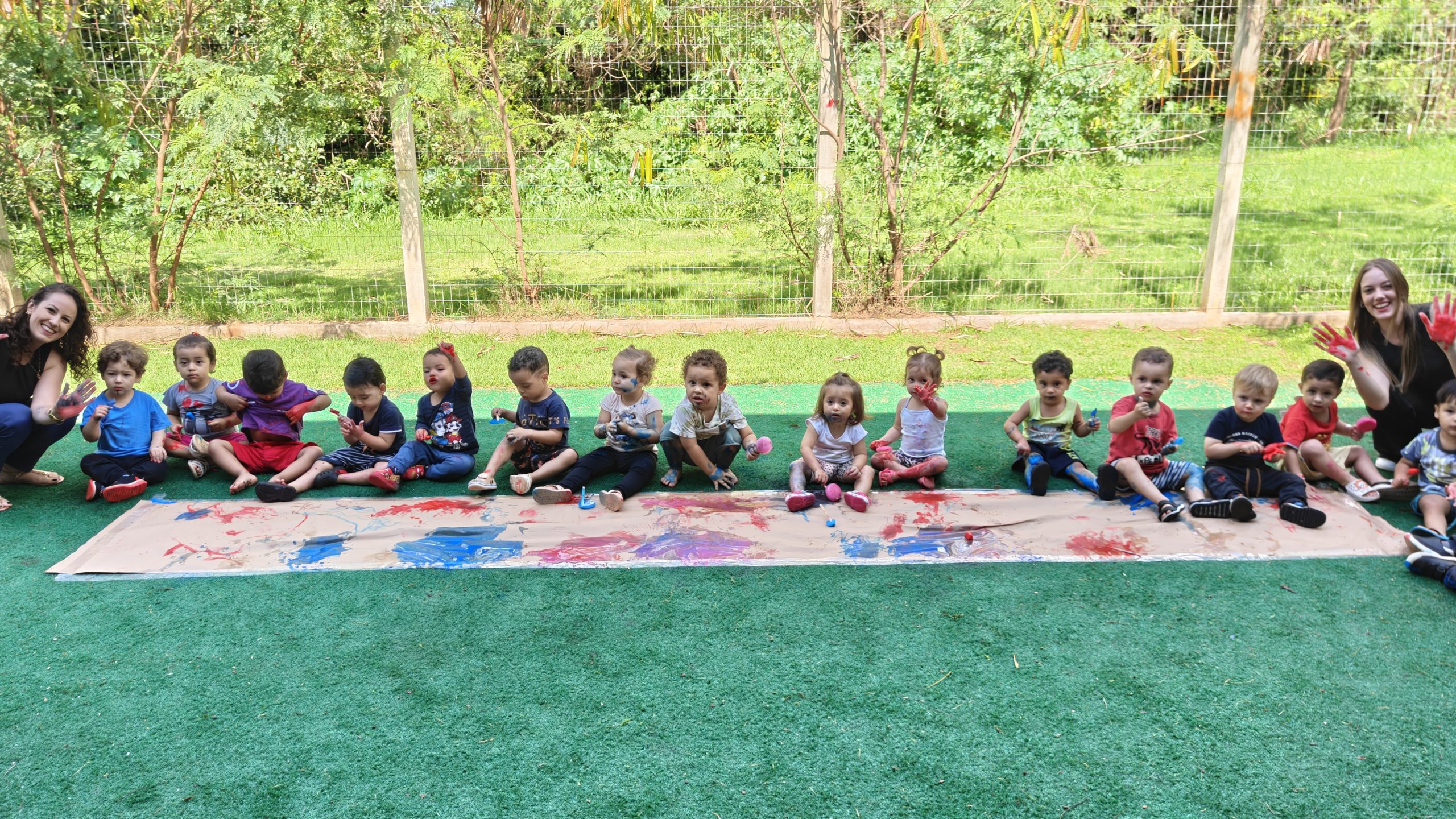 Com o projeto, as crianças aprendem brincando Crédito: Marcelo Rocha