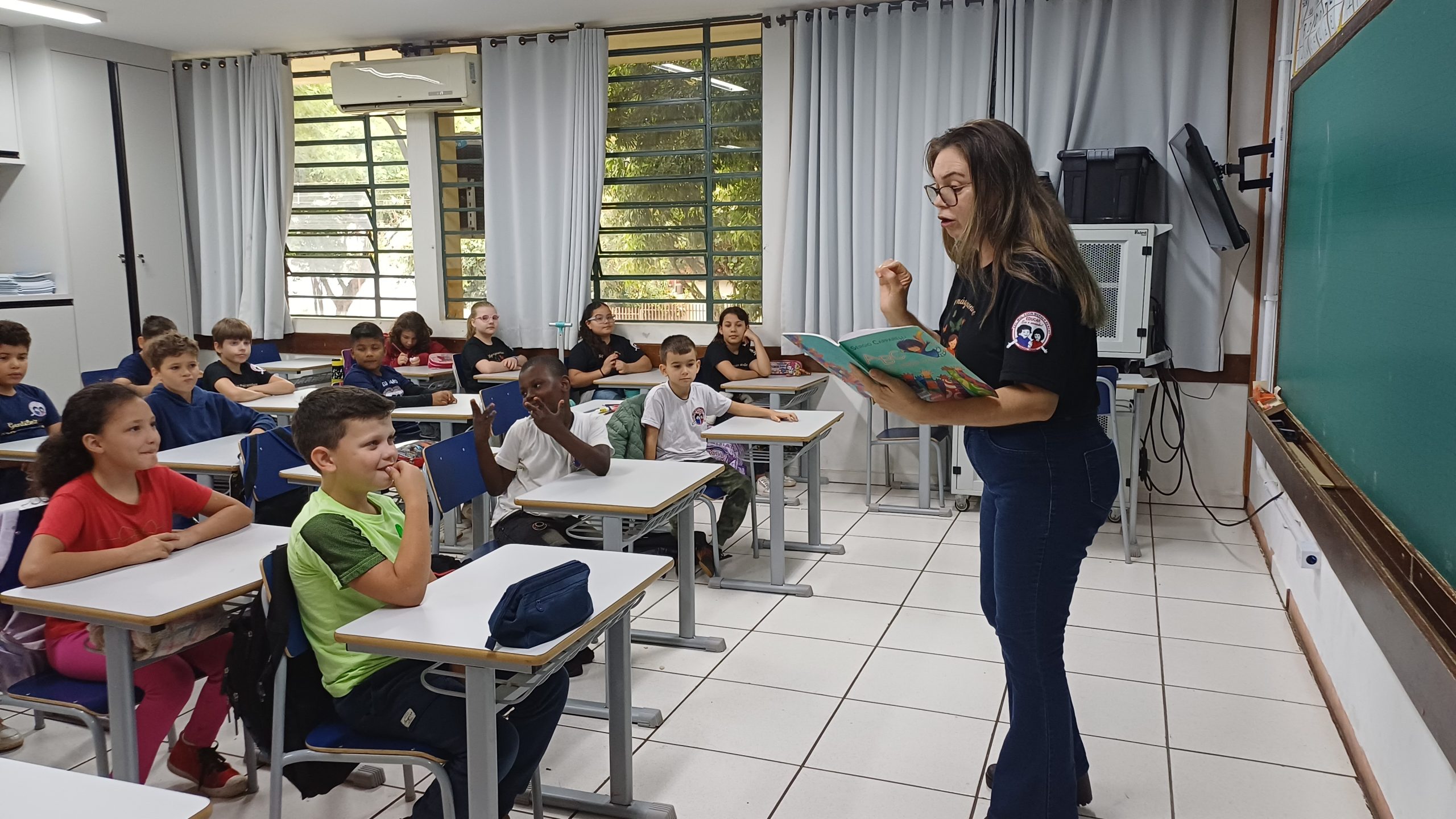 O projeto envolve todas as turmas da escola Crédito: Joana Magnabosco