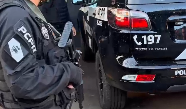 Os presos foram conduzidos à Cadeia Pública de Toledo, onde permanecem à disposição da Justiça Créditos: Reprodução / PCPR