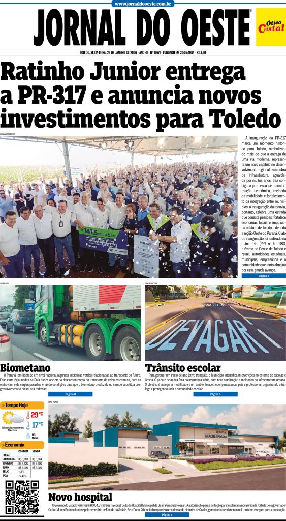 Capa do Dia 23.01.2026