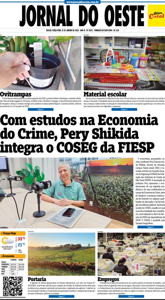 Capa do Dia 27.01.2026