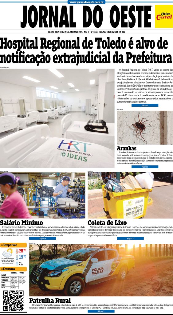 Capa do Dia 20.01.2026