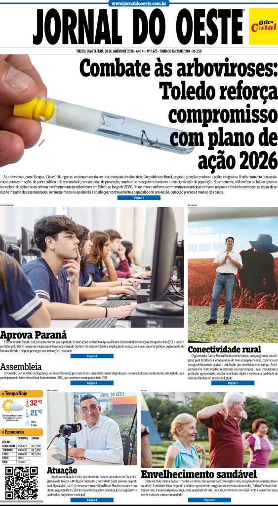 Capa do Dia 28.01.2026