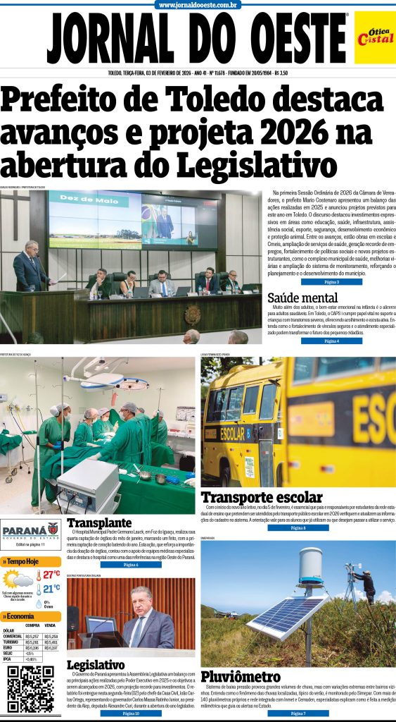 Capa do Dia 03.02.2026